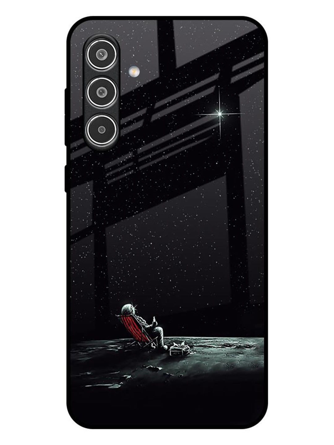 

QRIOH Quirky Relaxation Mode Printed Samsung Galaxy A36 5G Back Case, Black