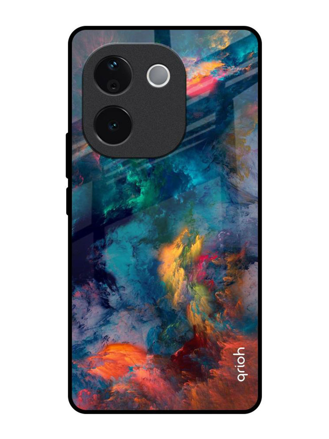 

QRIOH Abstract Printed IQOO Z9s Pro 5G Back Case Mobile Accessories, Black