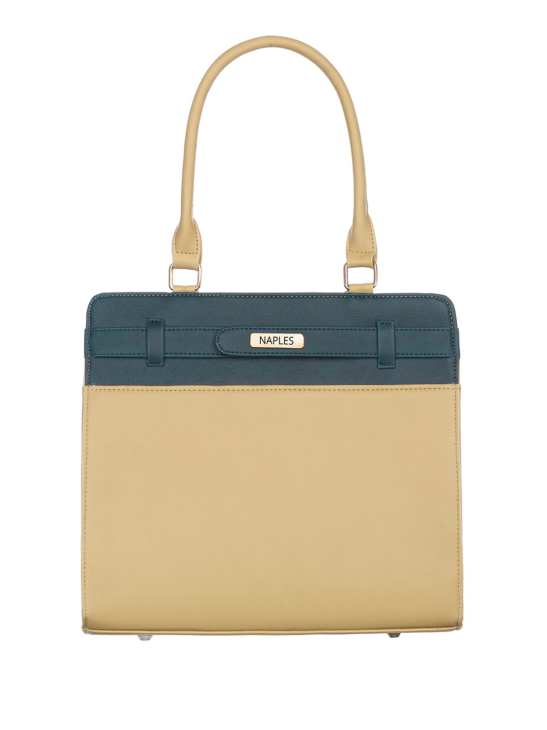 

Naples PU Structured Shoulder Bag, Beige