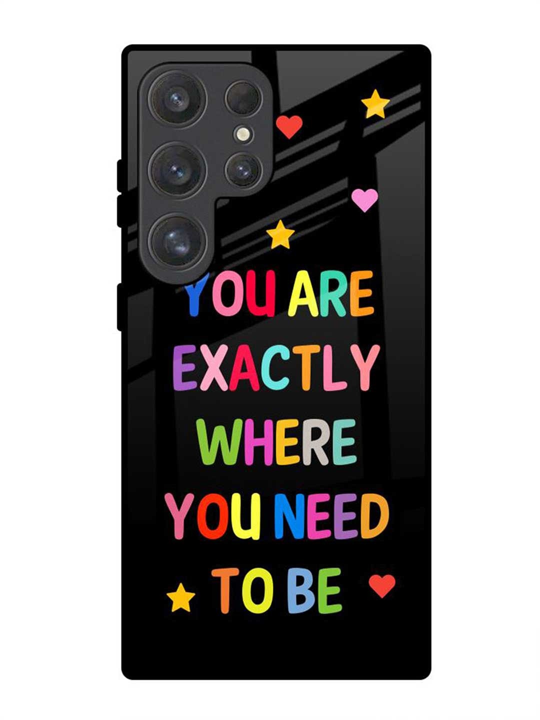 

QRIOH Typography Printed Samsung Galaxy S25 Ultra Back Case Mobile Accessories, Black
