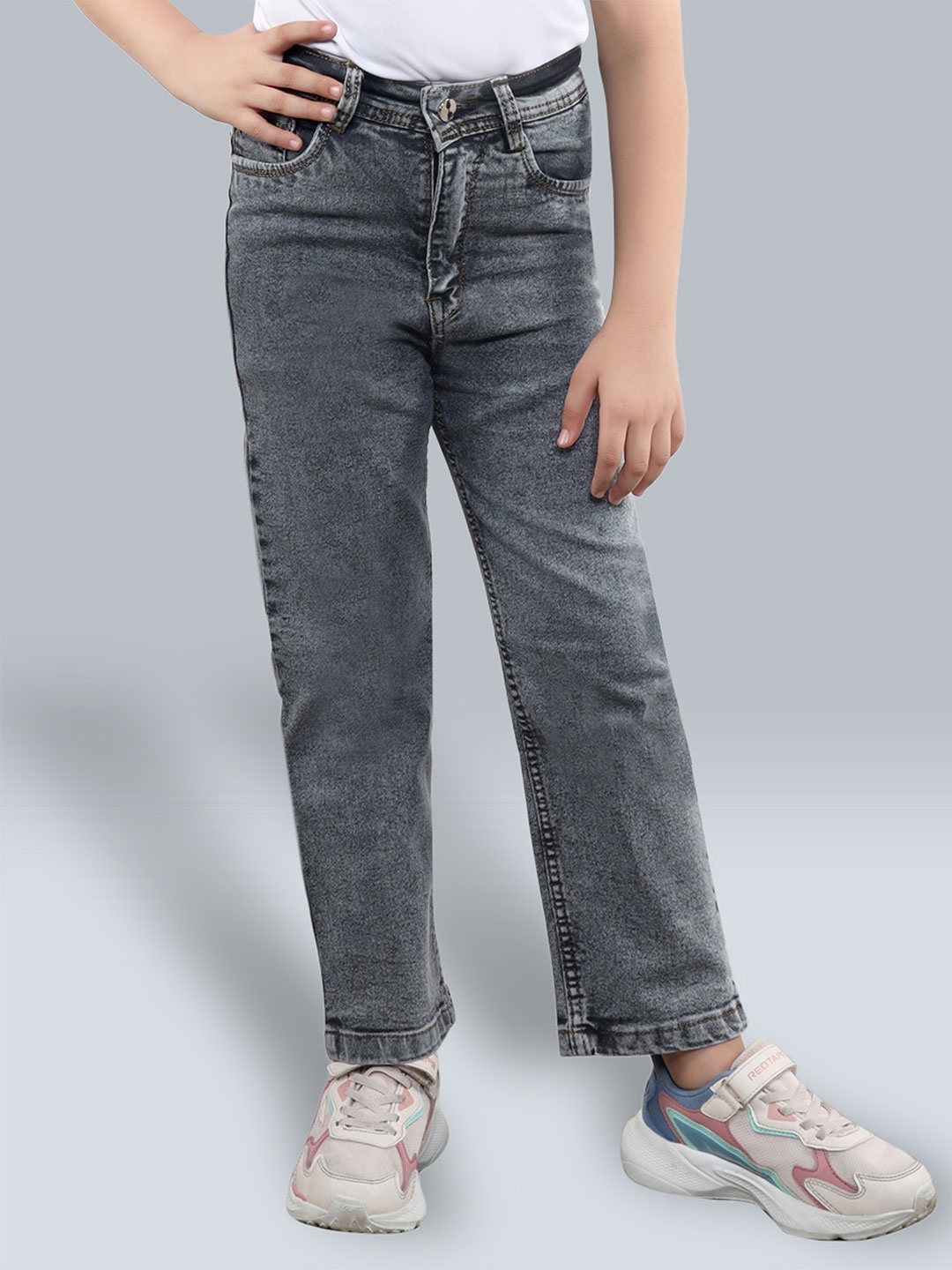 

Killer Girls Straight Fit Jeans, Grey