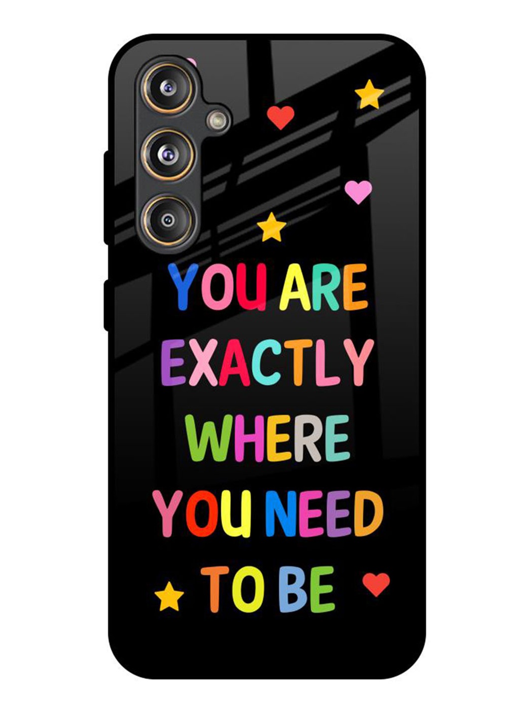 

QRIOH Typography Printed Samsung Galaxy F55 5G Back Case Mobile Accessories, Black