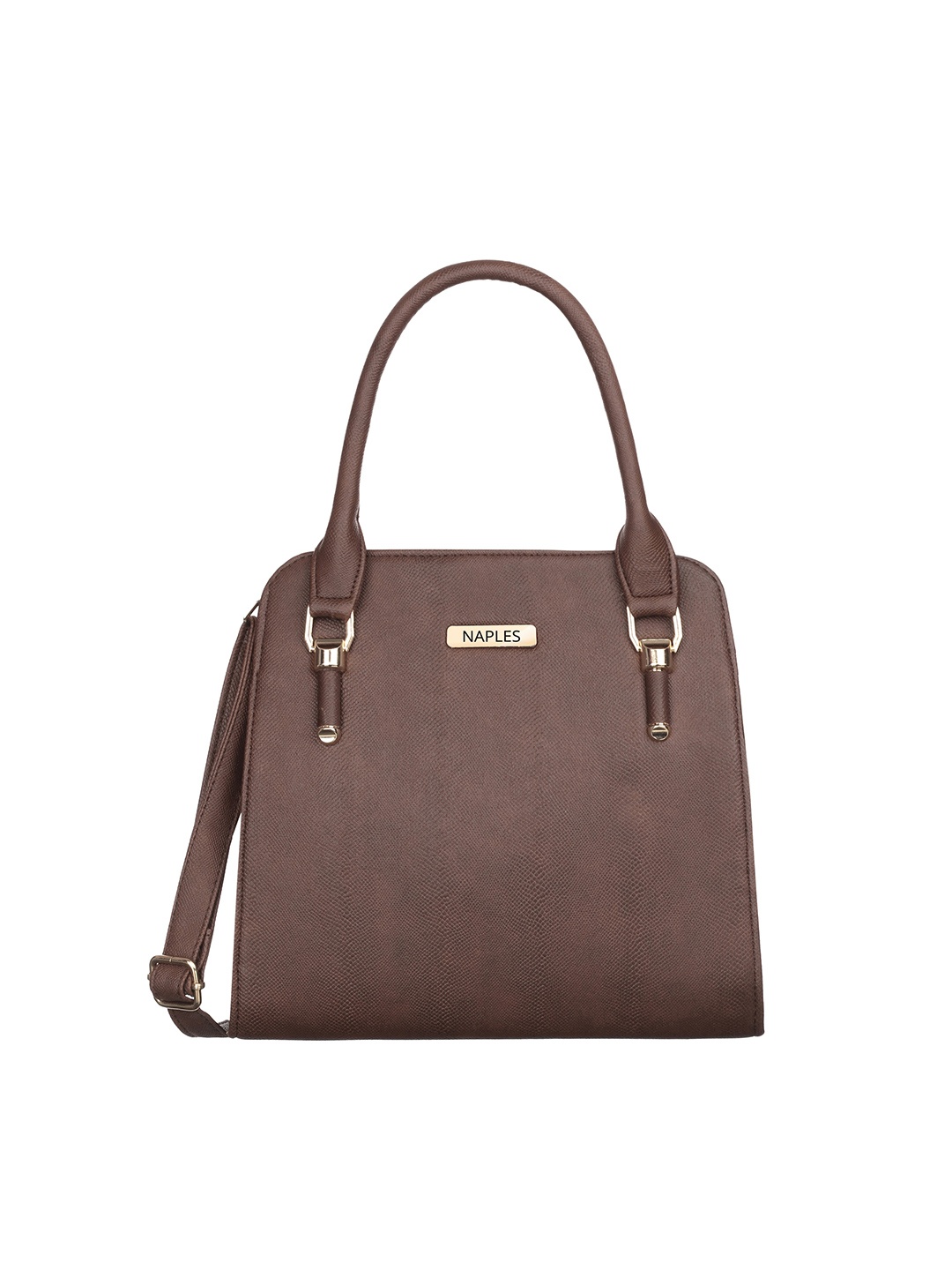 

Naples PU Structured Shoulder Bag, Brown