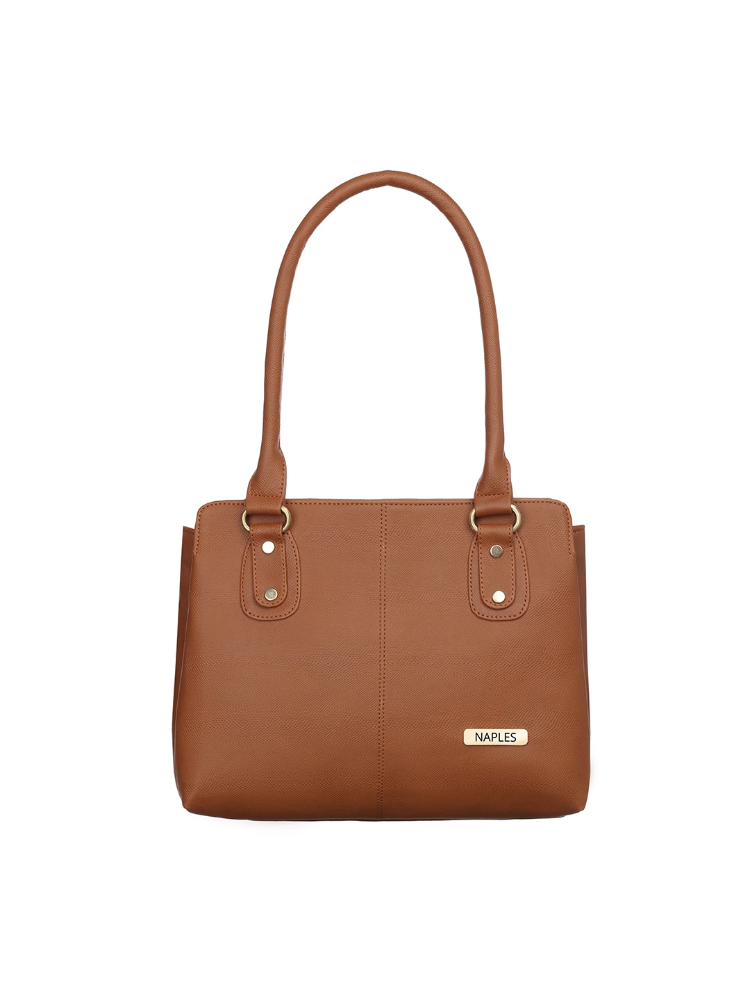 

Naples PU Structured Shoulder Bag, Tan