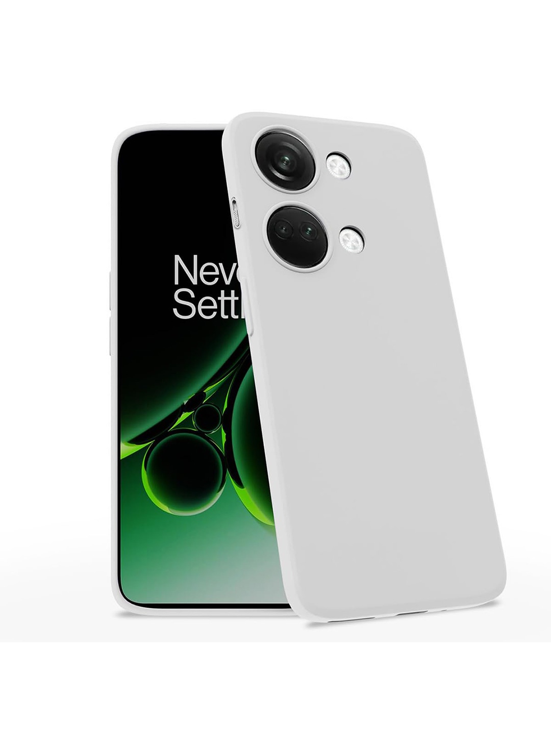 

LIRAMARK Solid Oneplus Nord 3 Back Case, White