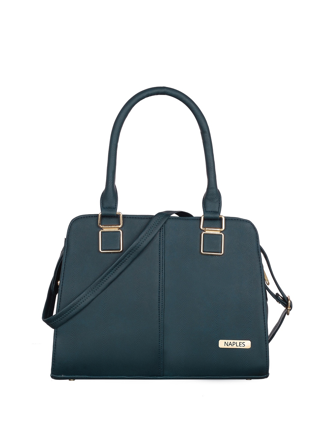 

Naples Women Solid Structured Handheld Bag, Teal