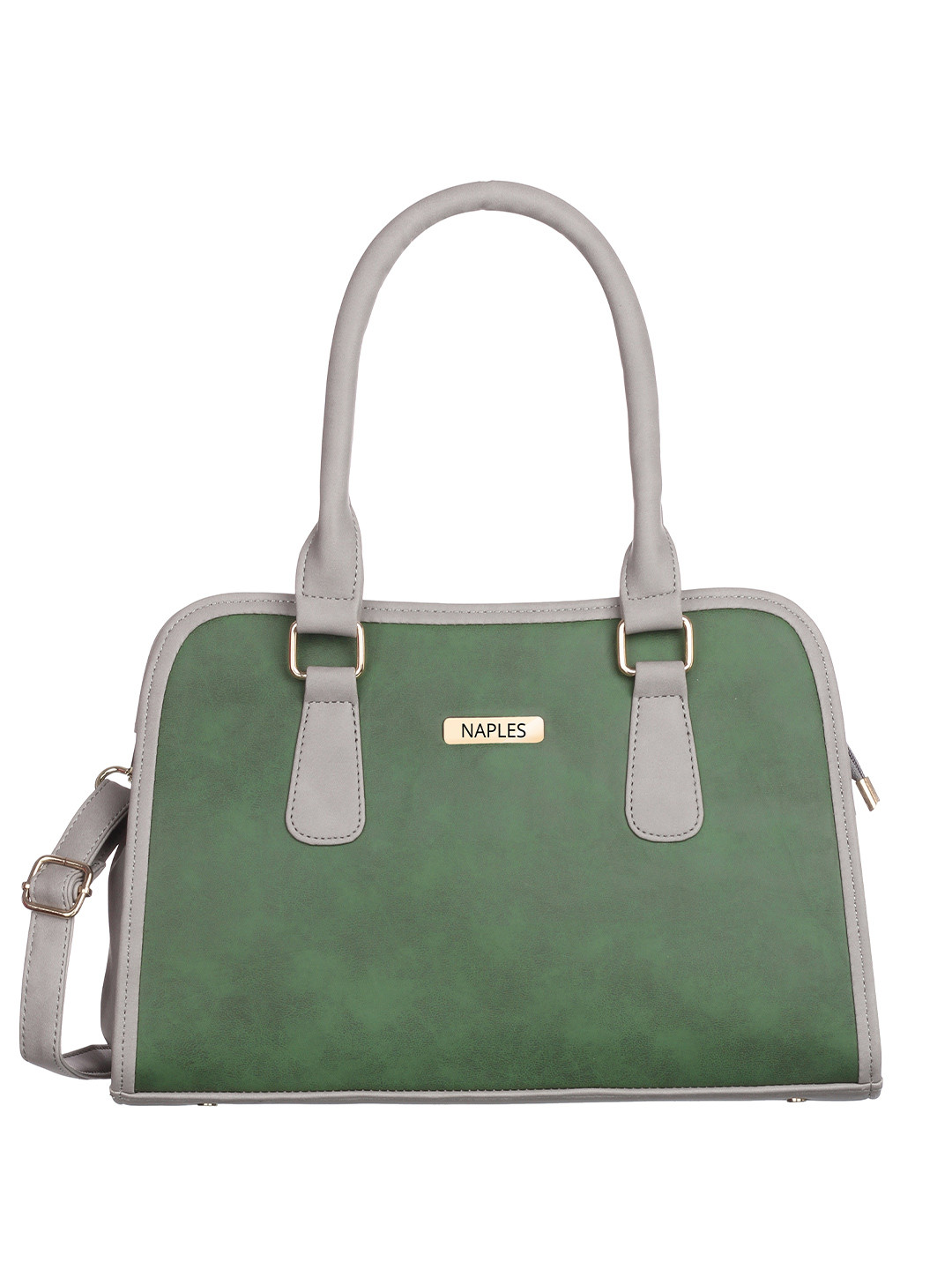 

Naples PU Structured Shoulder Bag, Green