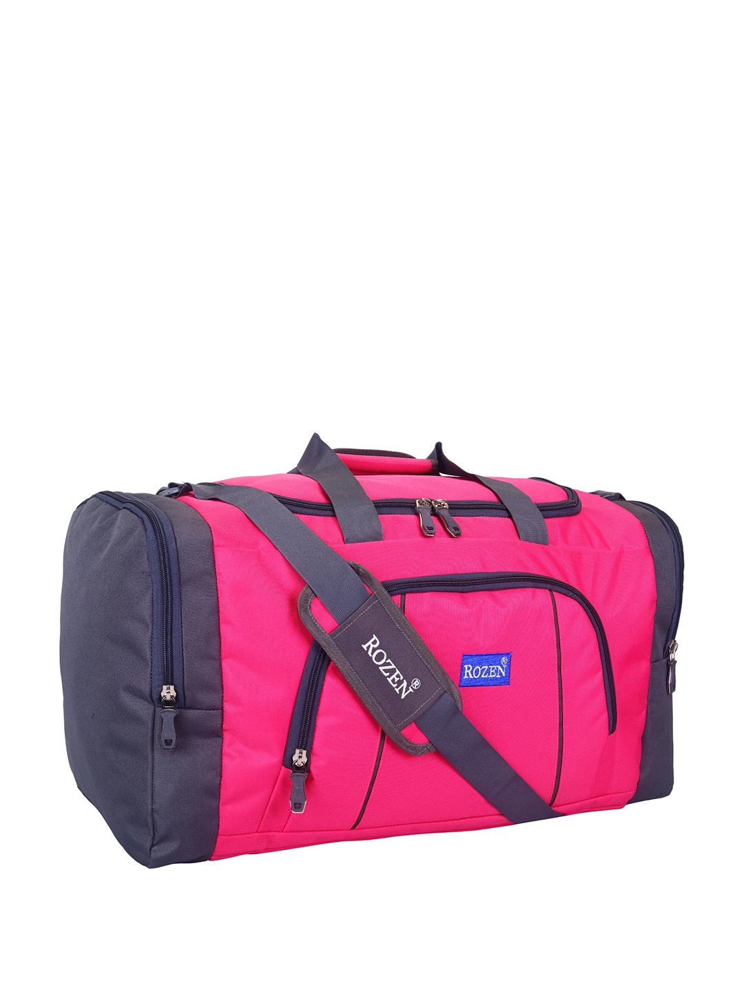 

ROZEN Heavy Duty Fabric Travel Luggage Large Duffel Bag, Pink