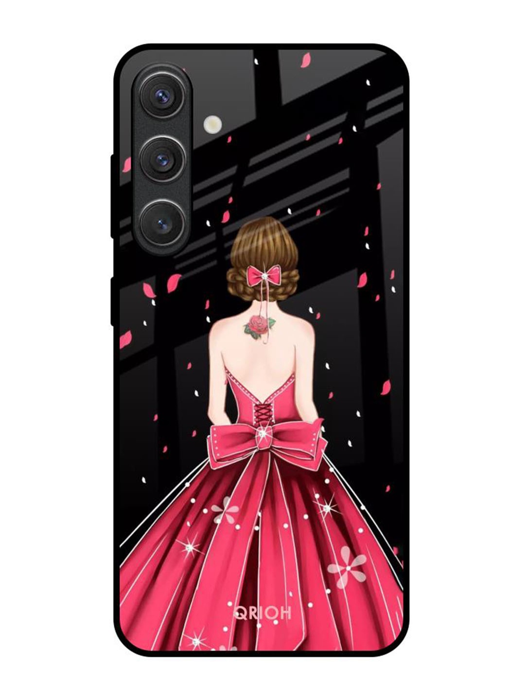 

QRIOH Quirky Printed Samsung Galaxy S25 5G Back Case Mobile Accessories, Pink