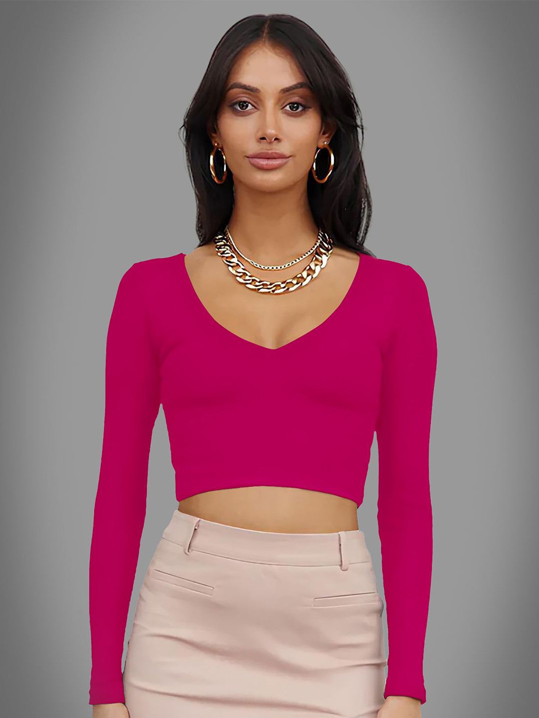 

Dream Beauty Fashion Crop Top, Pink