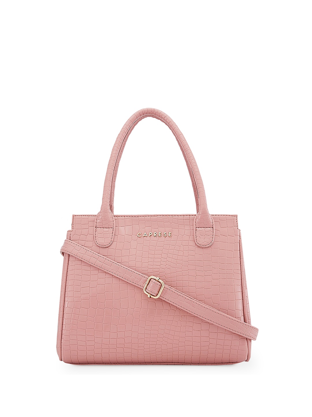 

DressBerry X CAPRESE Women Medium, Blush Rina Satchel Bag, Pink