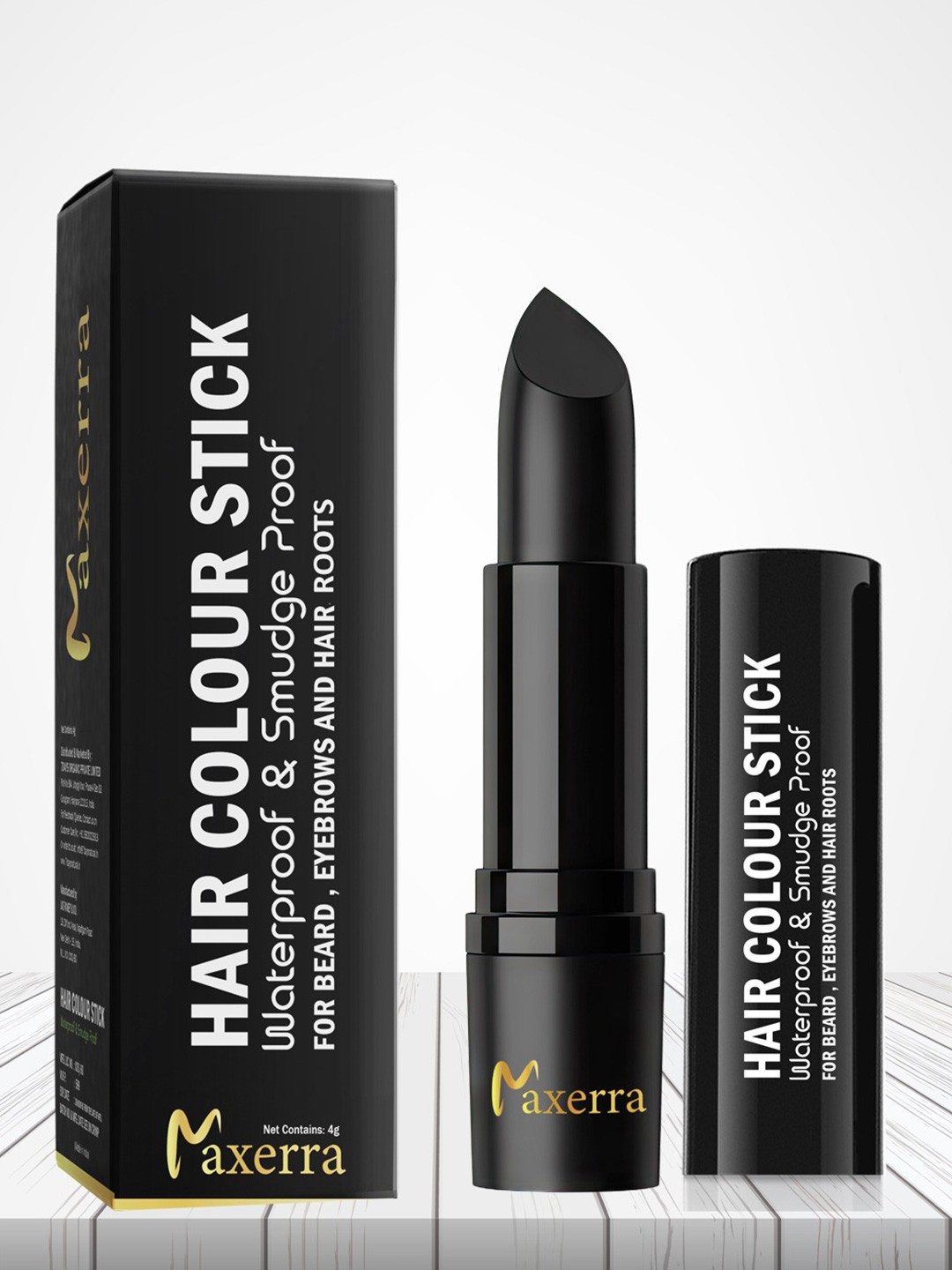 

Maxerra Hair Colour Stick For Beard, Eyebrows & Hair Roots - 4 g - Black