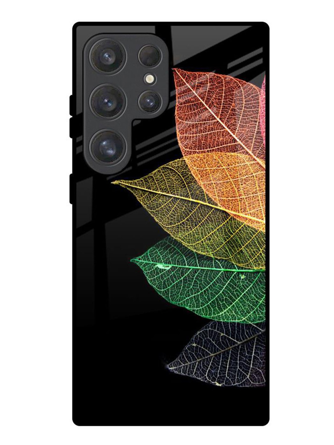 

QRIOH Tropical Printed Samsung Galaxy S25 Ultra Back Case Mobile Accessories, Black
