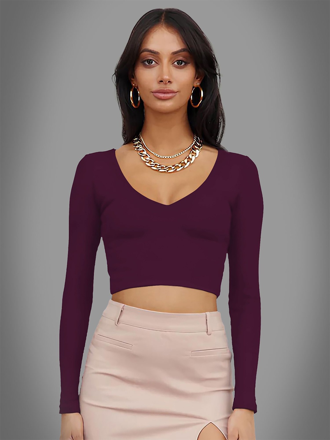 

Dream Beauty Fashion Crop Top, Purple
