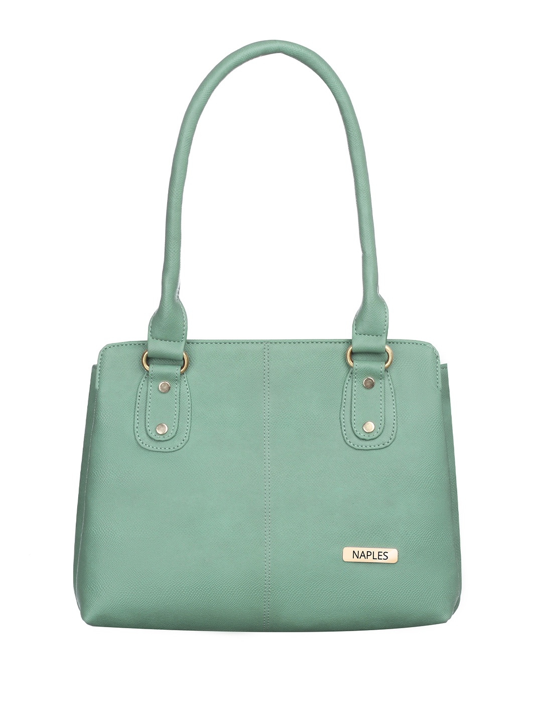 

Naples PU Structured Shoulder Bag, Grey