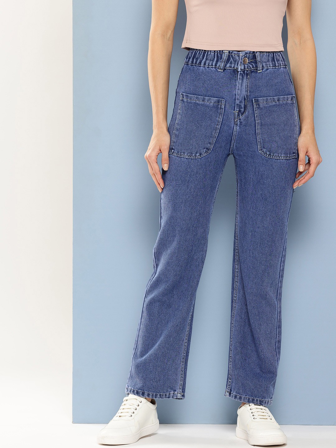 

CORSICA Women Low Distress Jeans, Blue