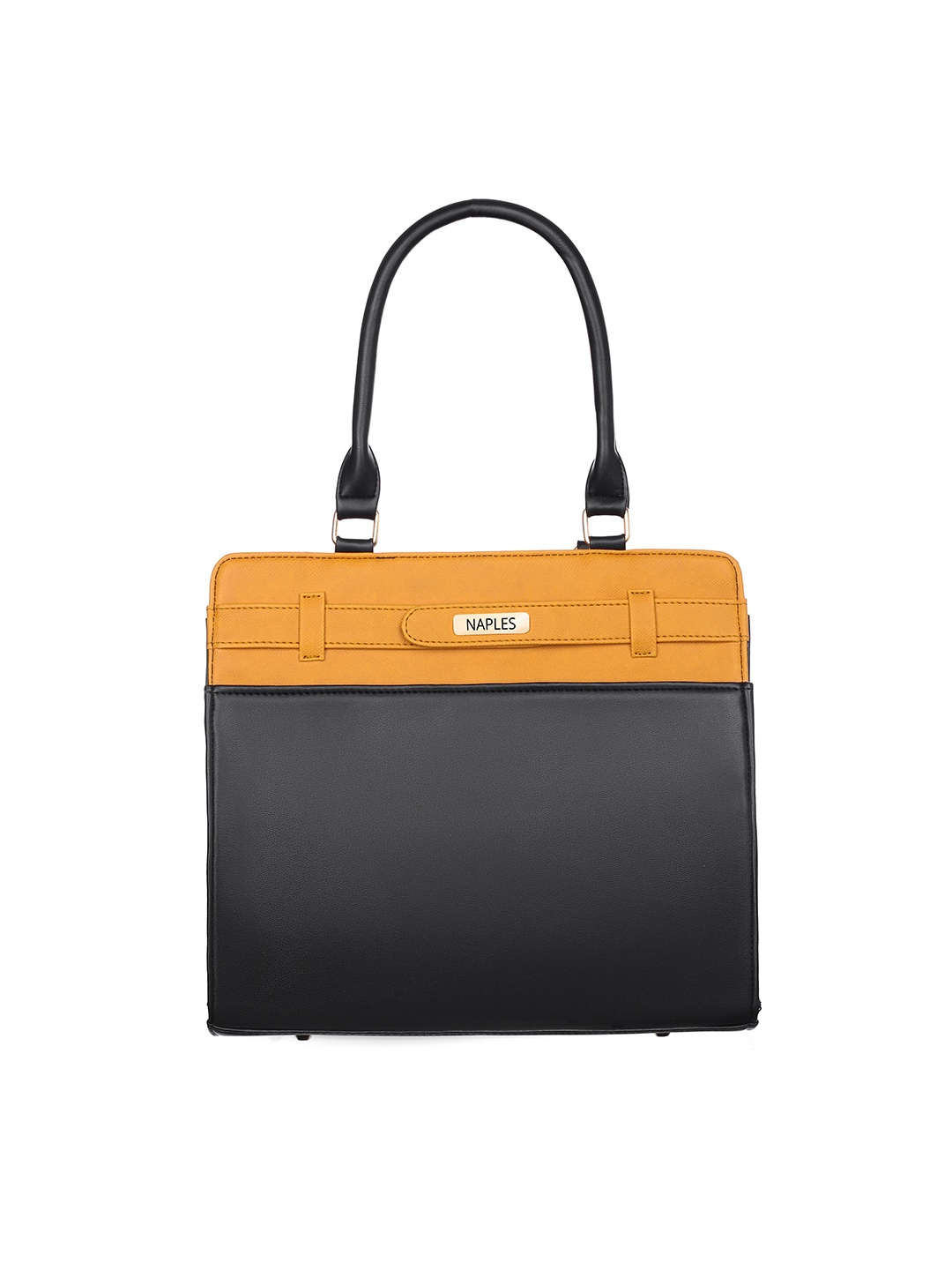 

Naples PU Structured Shoulder Bag, Black
