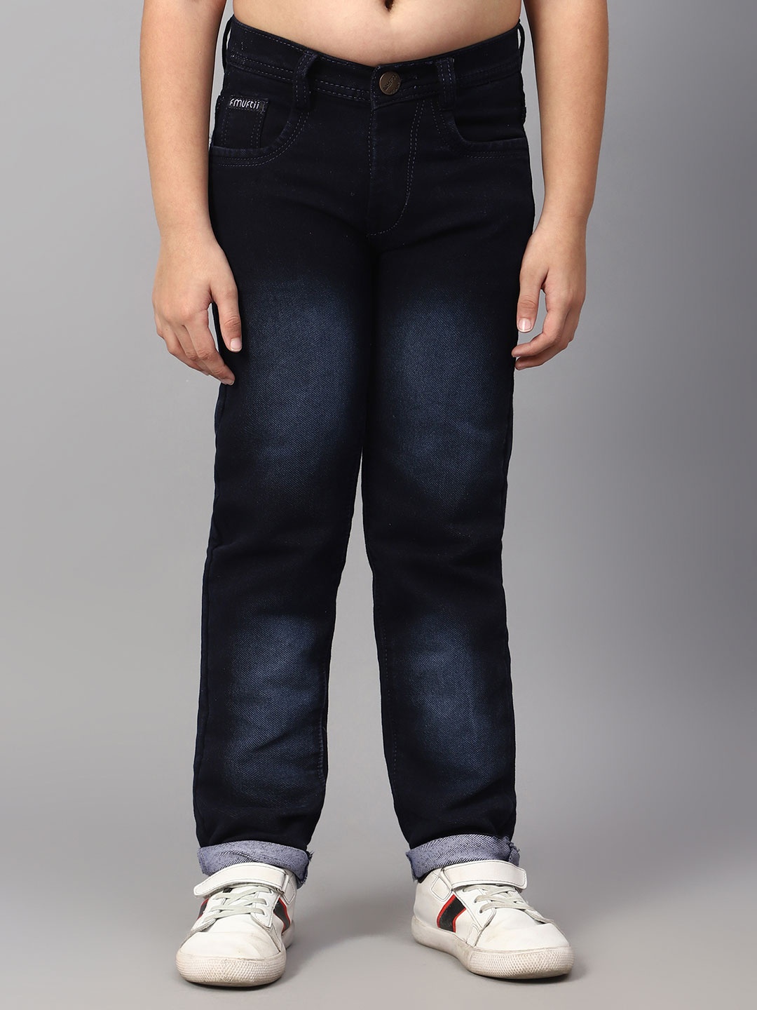 

HIGH FAME Boys Light Fade Jeans, Navy blue