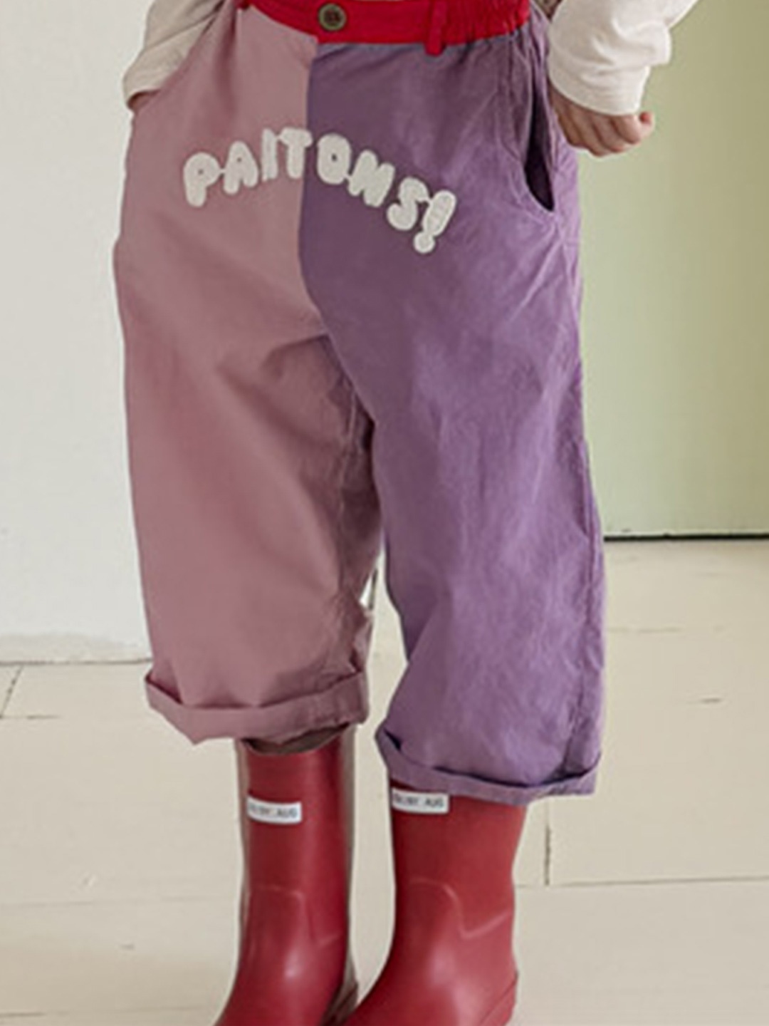 

LULU & SKY Girls High-Rise Trousers, Multi