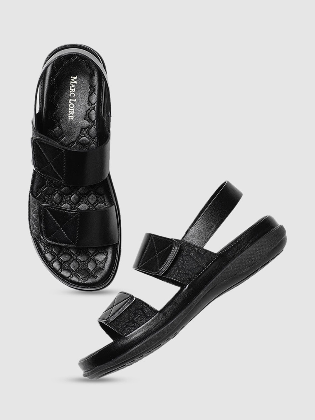 

Marc Loire Open Toe Platform Heels, Black