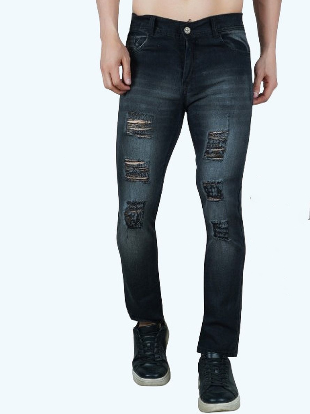 

LINARIA Men Classic Slim Fit Jeans, Grey