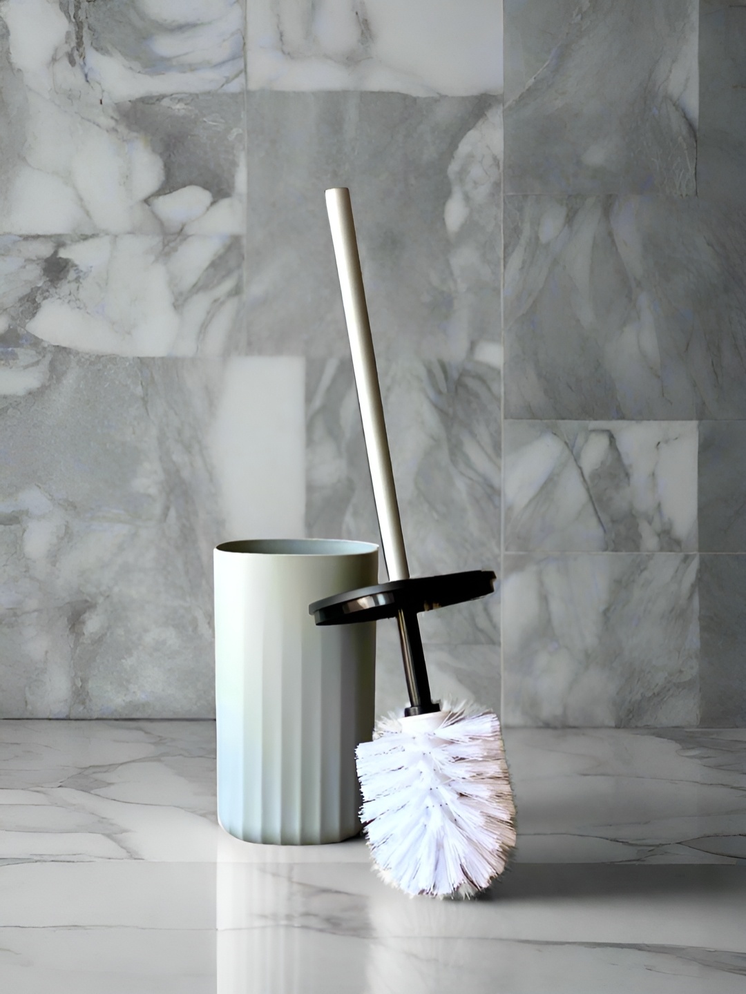 

Mason Home Museo Grey & White Striped Toilet Brush Holder