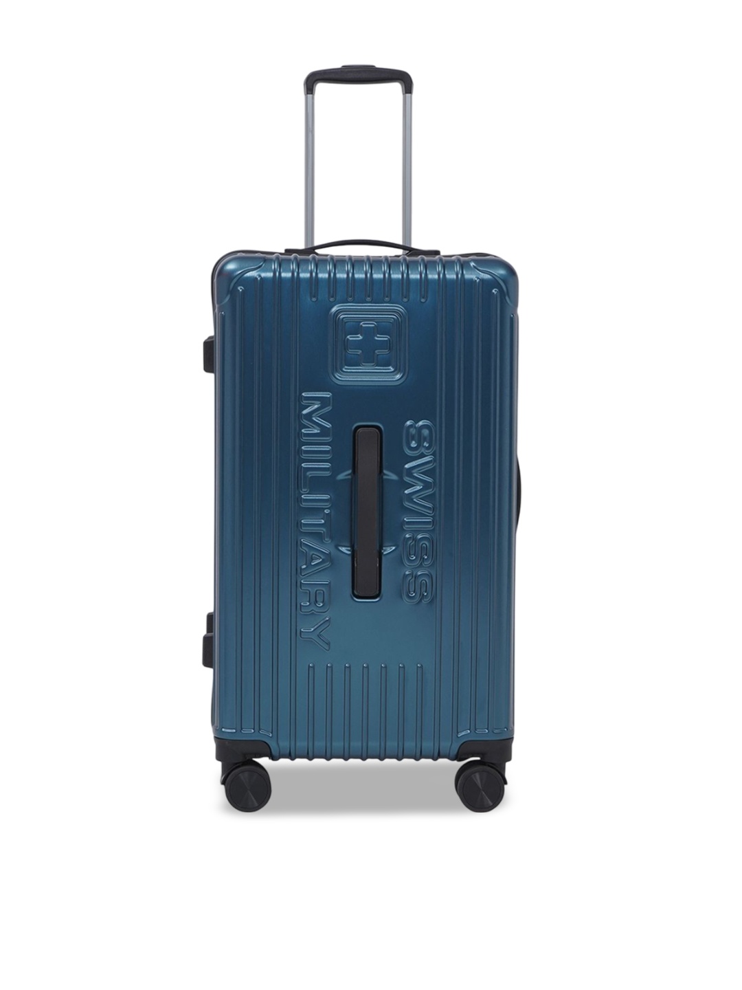 

SWISS MILITARY Textured Above 24 Kg Hard-Sided Large Trolley Suitcase, Teal