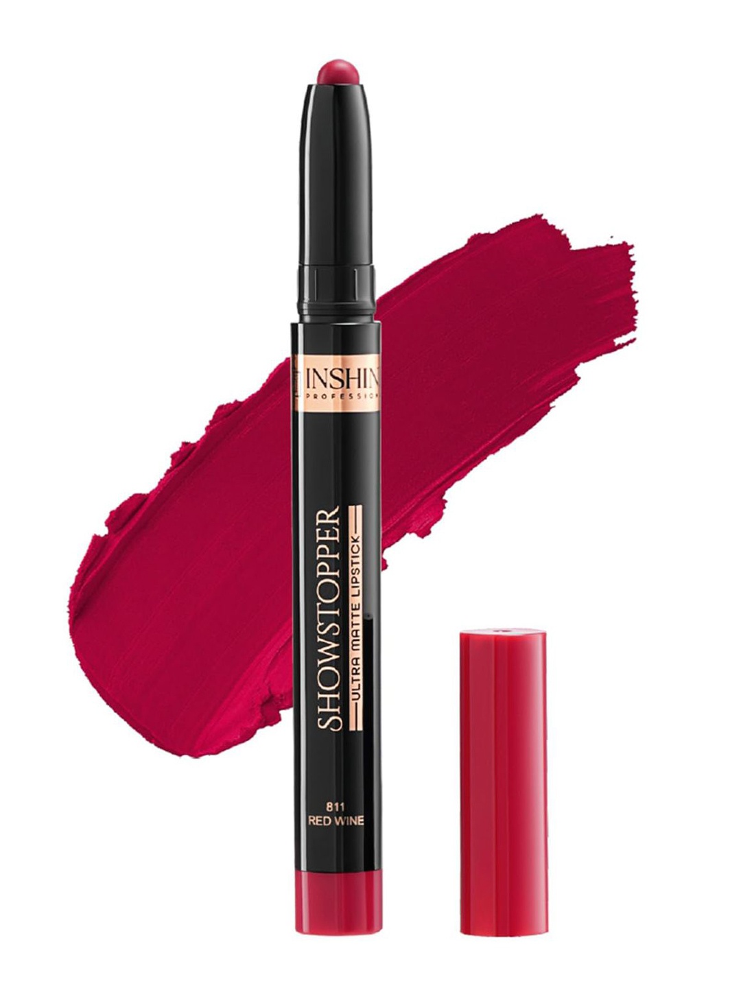 

Inshine Showstopper Ultra Matte Long Lasting Matte Lipstick - 3.5 g Red Wine 811