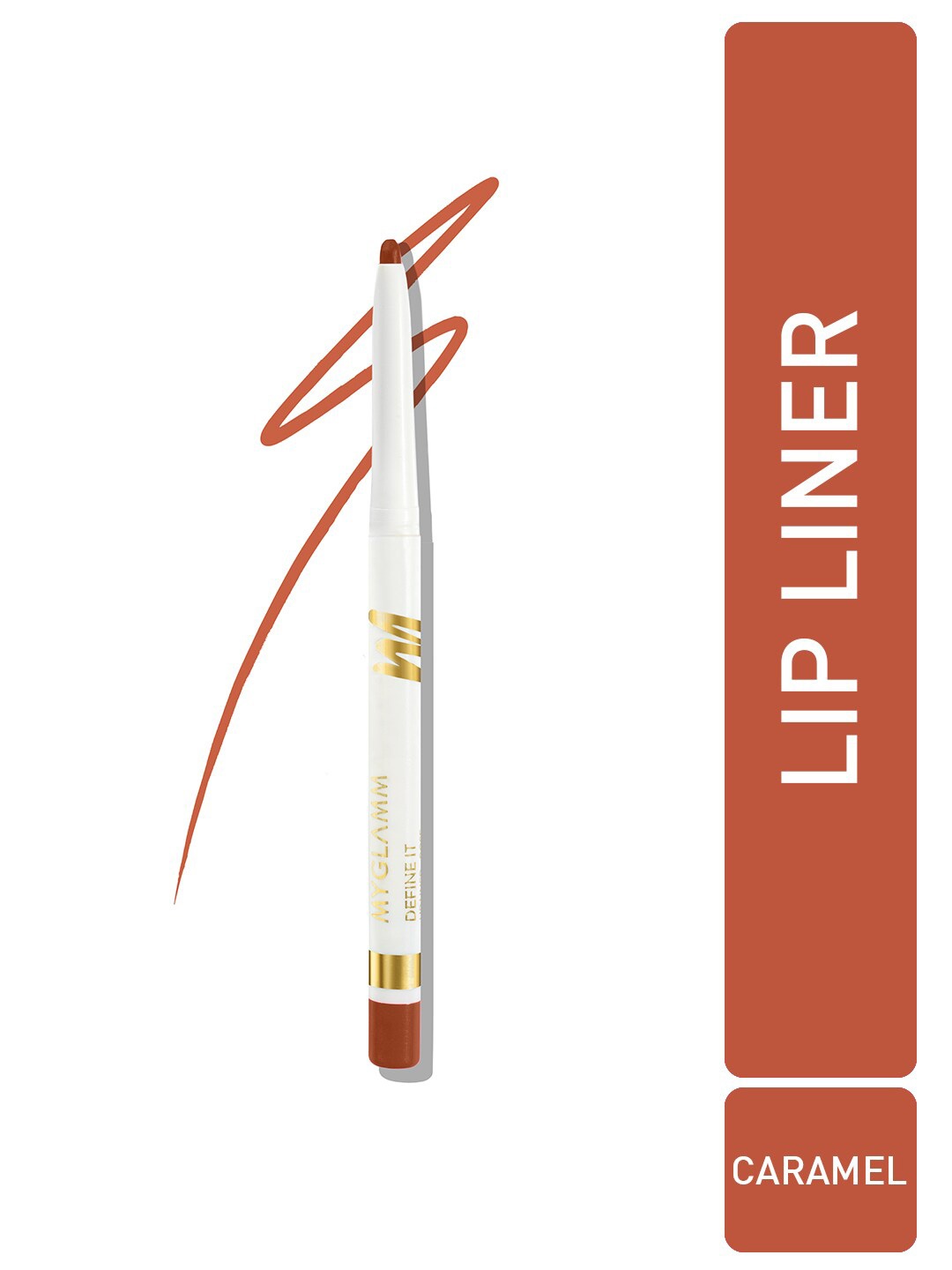 

MyGlamm Define It Creamy Matte Lip Liner - 4.8g - Caramel, Brown