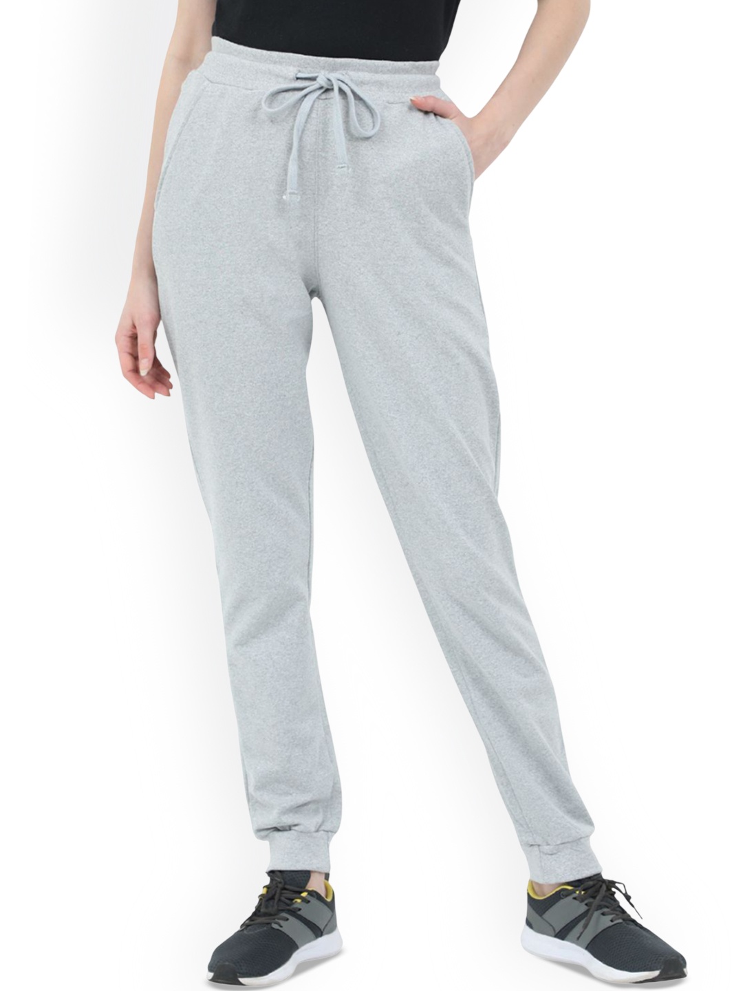 

Honeysuckle by Cotton Colors Women Cotton Relaxed Fit Mid-Rise Joggers, Grey