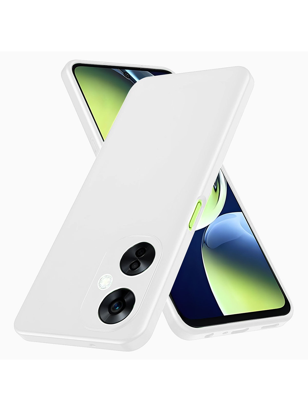

LIRAMARK Solid OnePlus Nord CE 3 Lite Back Case, White