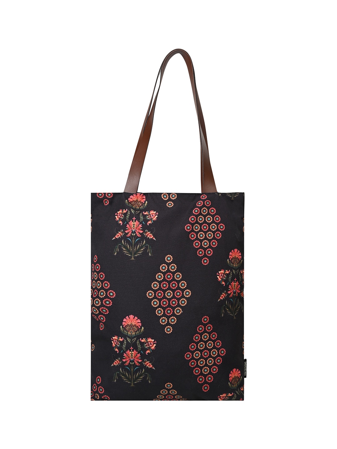 

RAK DESIGNS Women Floral Printed Shopper Tote Bag, Black