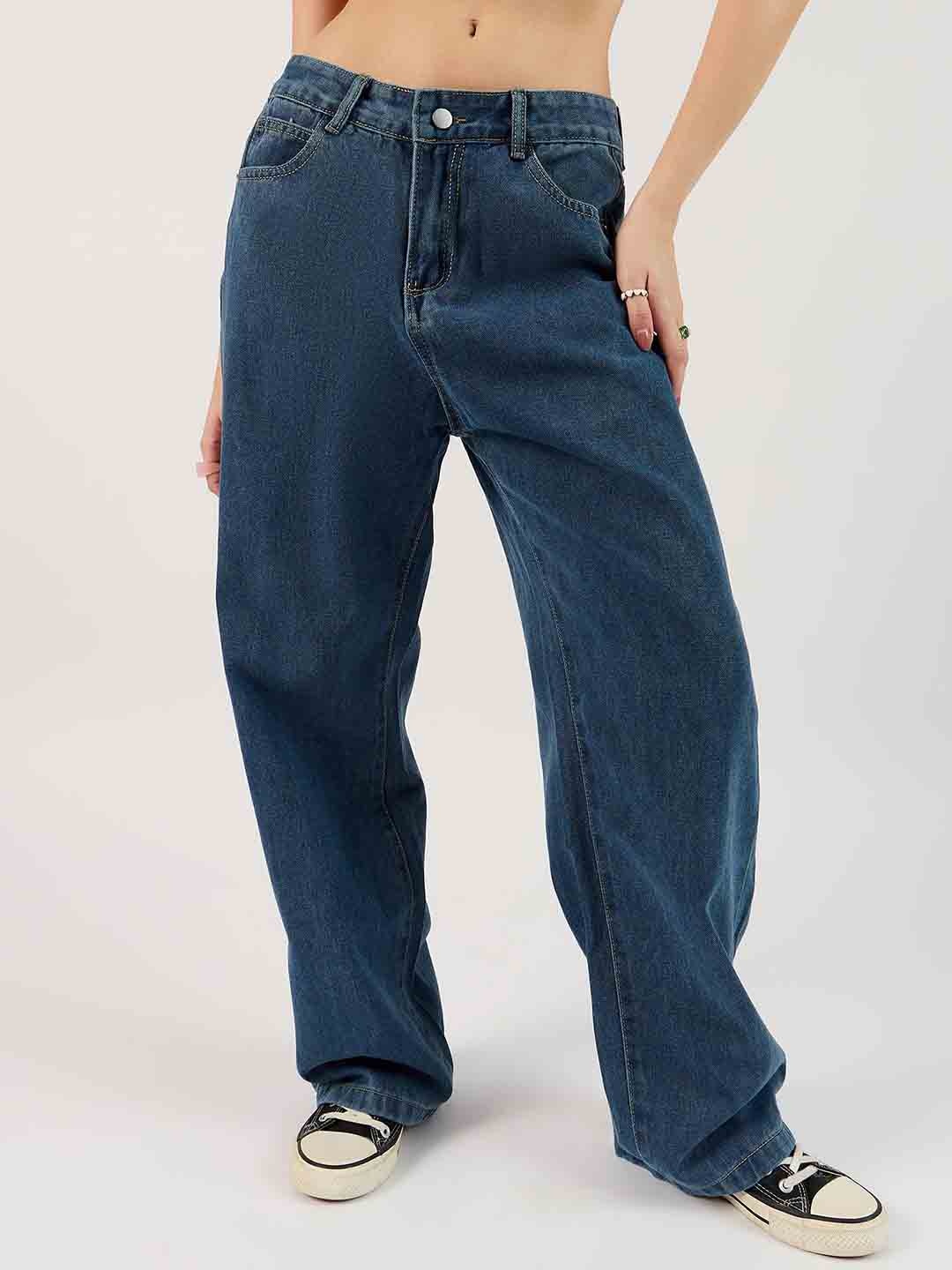 

Outzidr Women Original Jeans, Navy blue