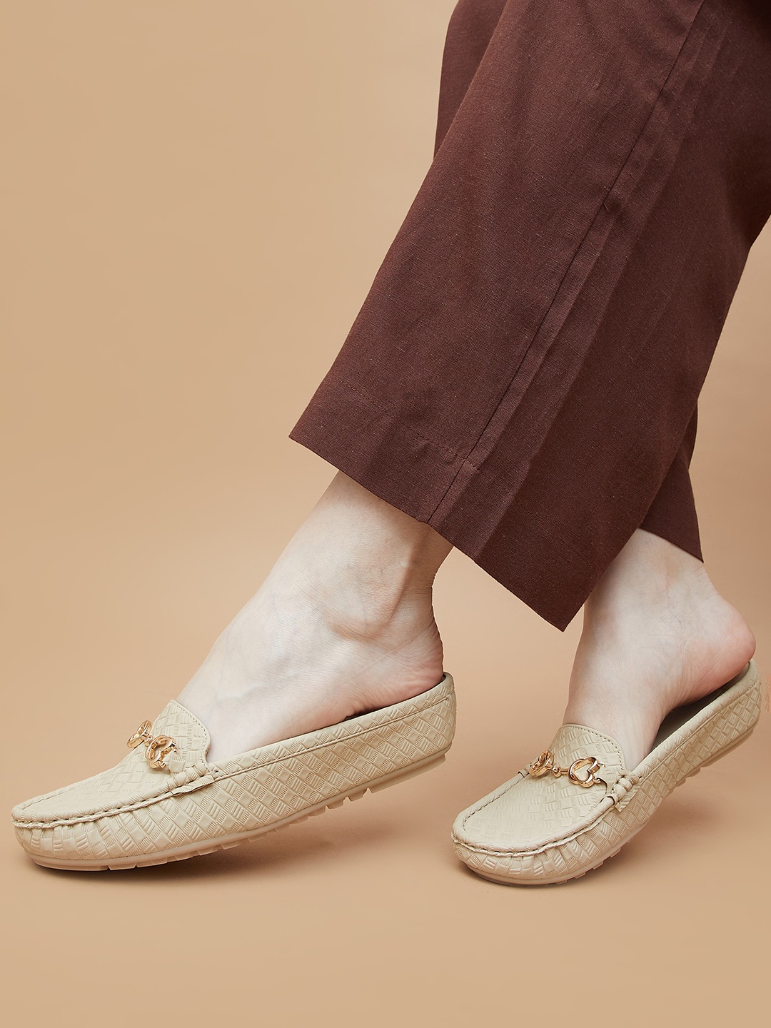 

CODE by Lifestyle Women PU Mules, Beige
