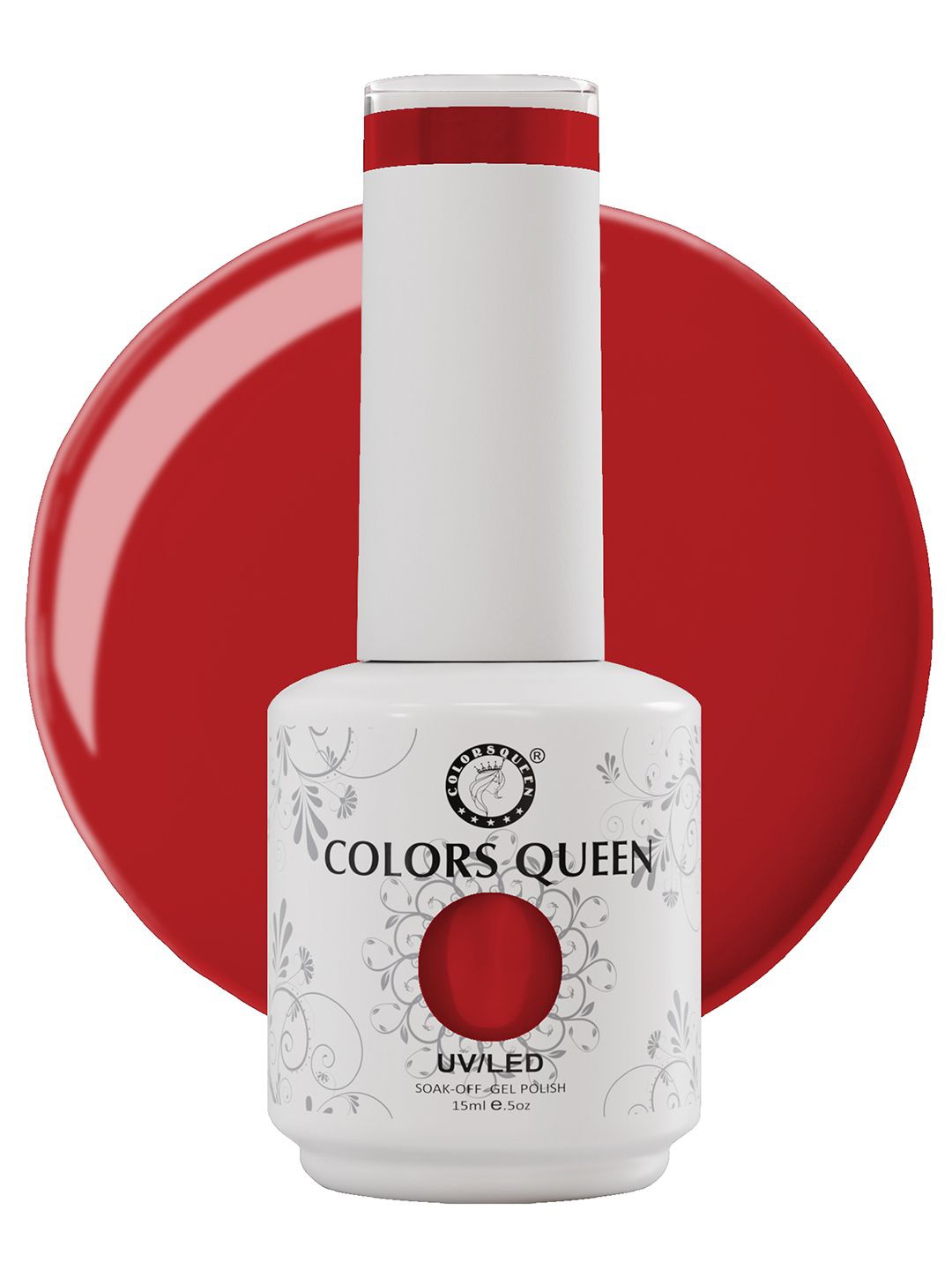 

Colors Queen UV/LED Soak Off Long Wearing Gel Polish 15 ml - Shade 167, Red