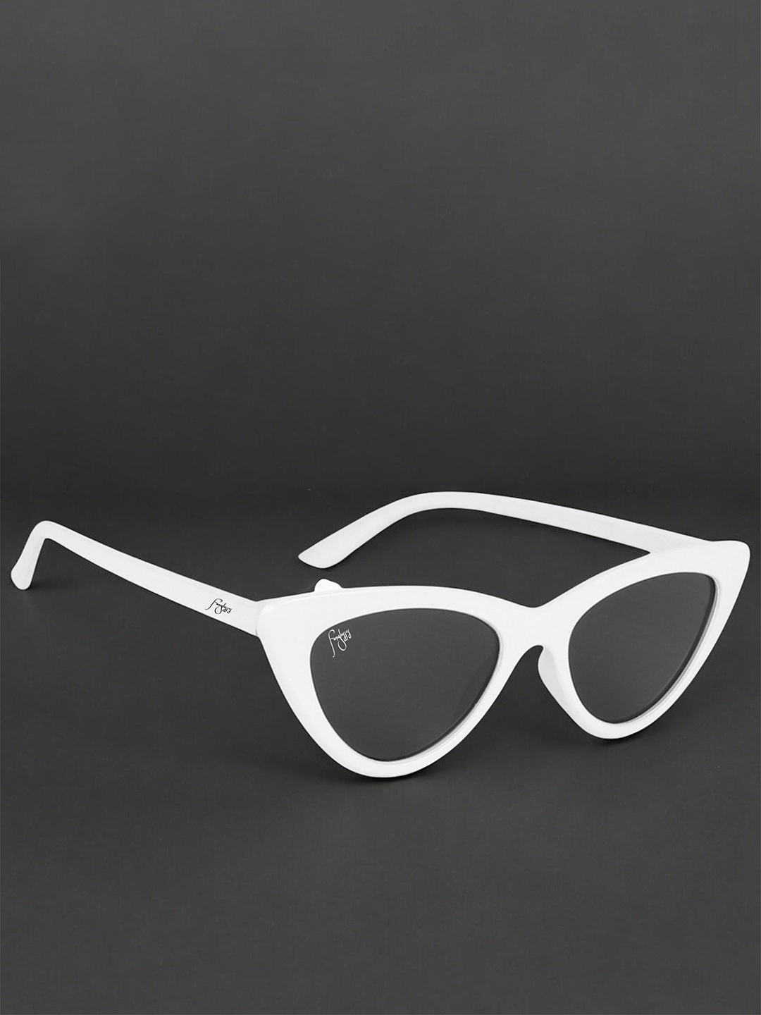 

FUNGLASSES Unisex Cateye Sunglasses with UV Protected Lens CATEYE LOCAL WHITE, Black