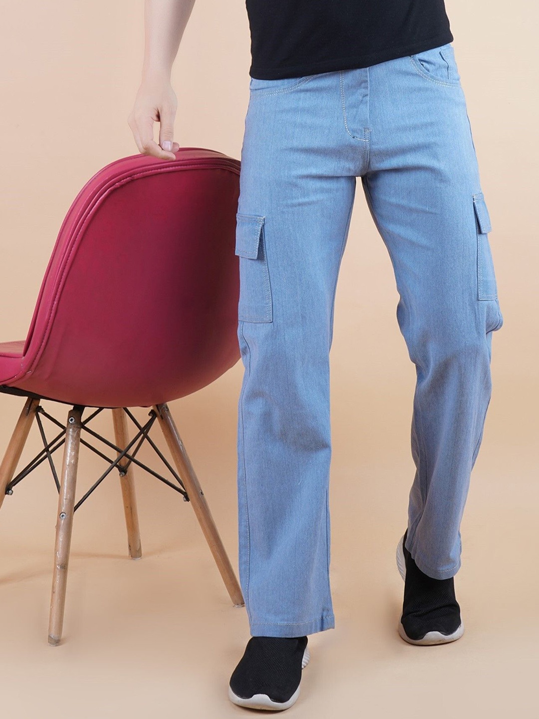

LINARIA Men Classic Cotton Regular Fit Jeans, Blue