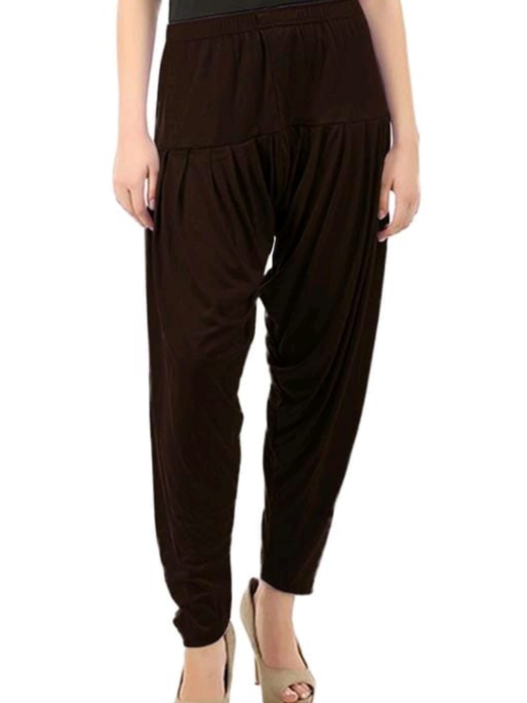 

OUTER WEAR AYAM EXPORTS Women Mid-Rise Patiala Salwar Pant, Coffee brown