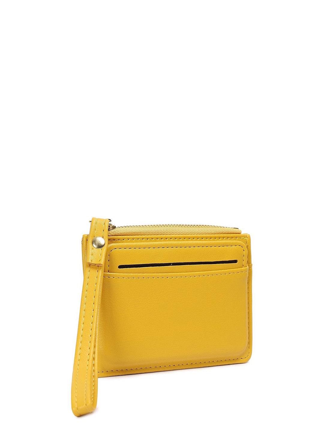 

CRUSSET Women PU Two Fold Wallet, Yellow