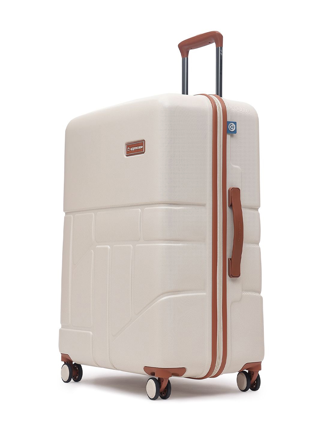 

uppercase Rock Hard Luggage Trolley Bag Large Beige, Off white