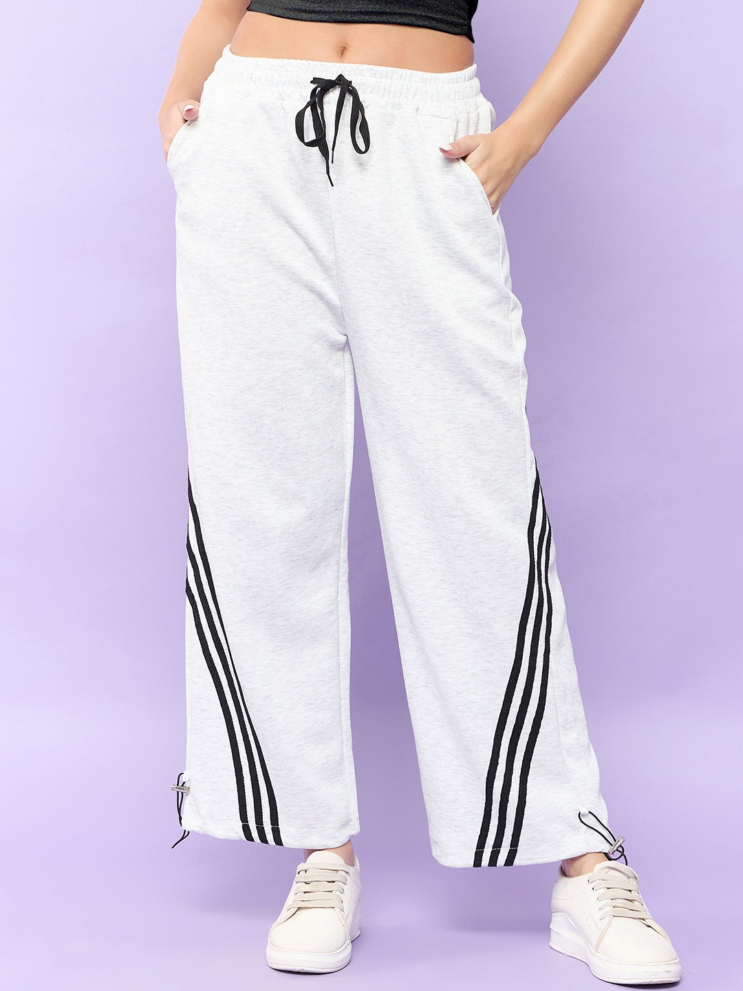 

Outzidr Men Mid Rise Track Pants, Grey