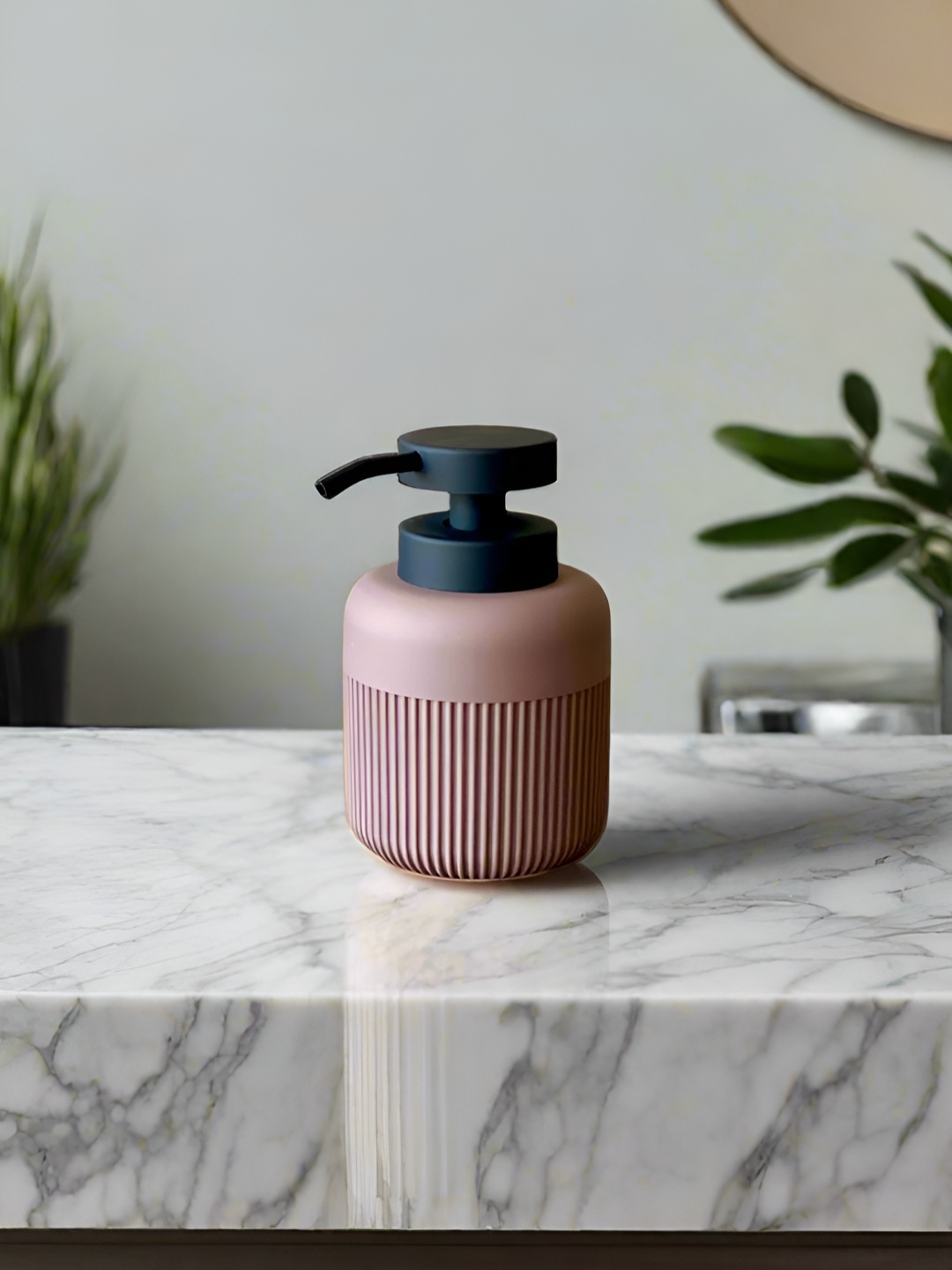 

Mason Home Brown & Black Striped Soap Dispenser