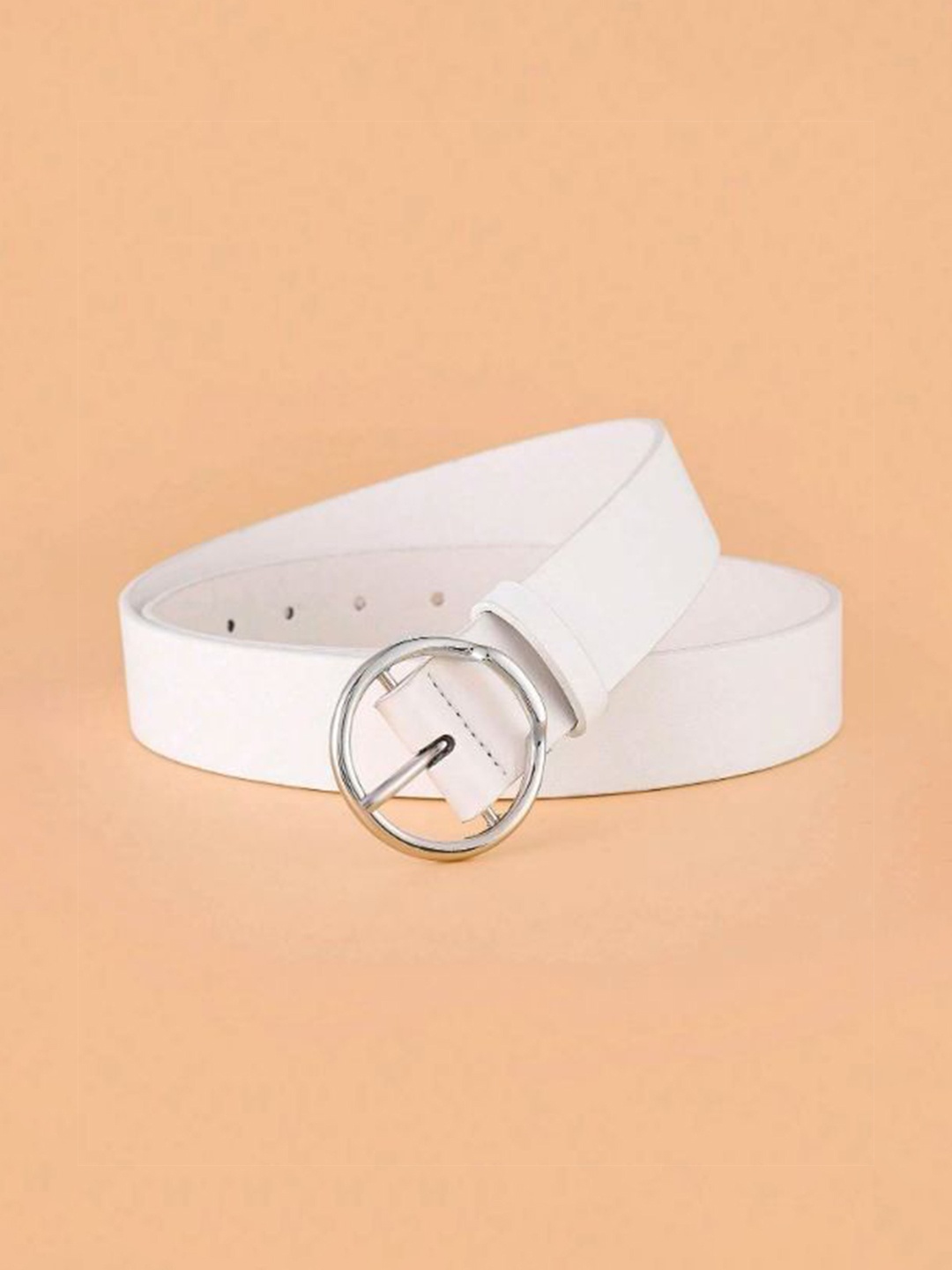 

HAPANI FASHION Women Leather Belt, White
