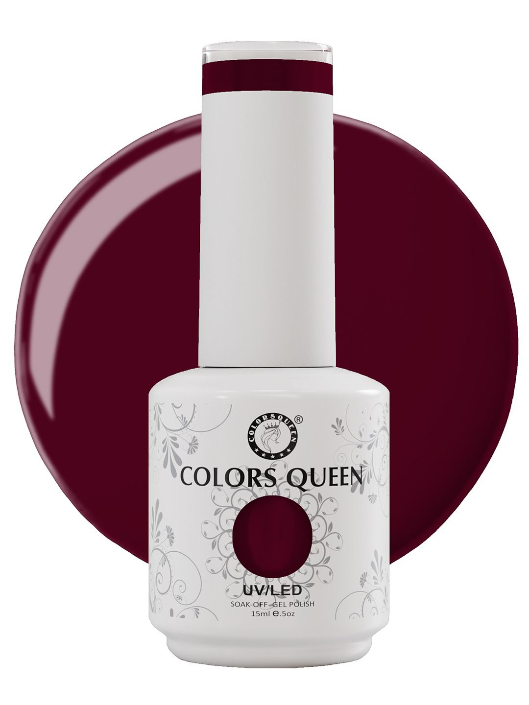 

Colors Queen UV/LED Soak Off Gel Polish- 15 ml- Shade- 214, Maroon