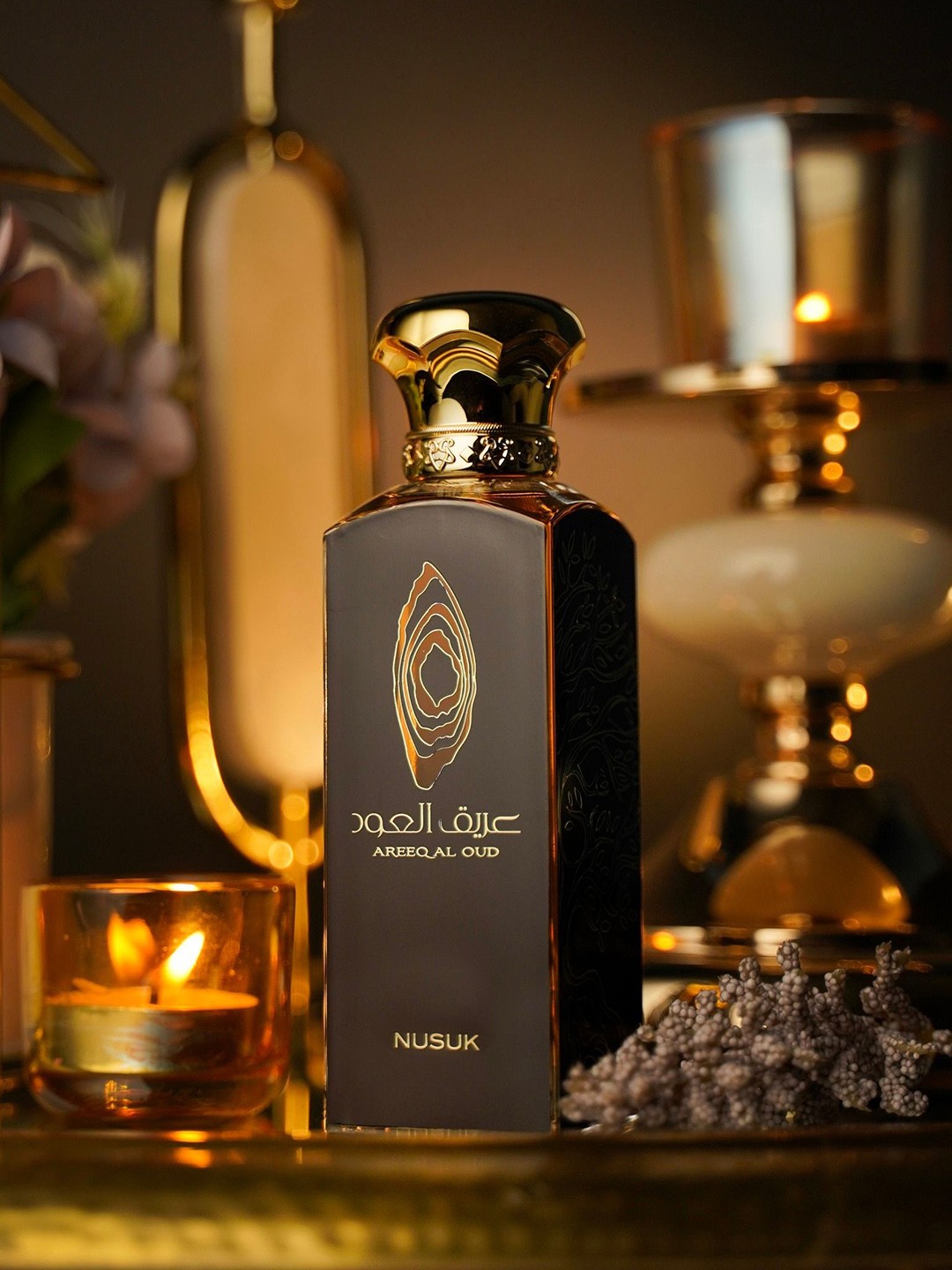 

NUSUK Unisex Areeq Al Oud Long Lasting Eau de Parfum - 100 ml, Transparent