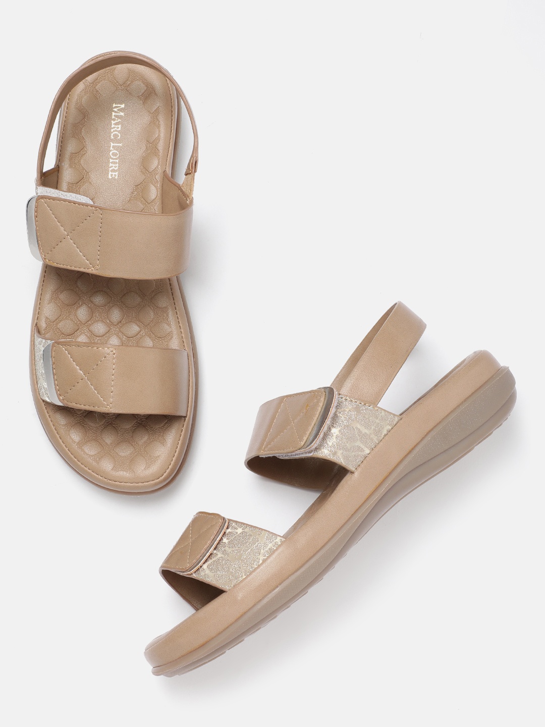 

Marc Loire Printed Comfort Heels, Beige