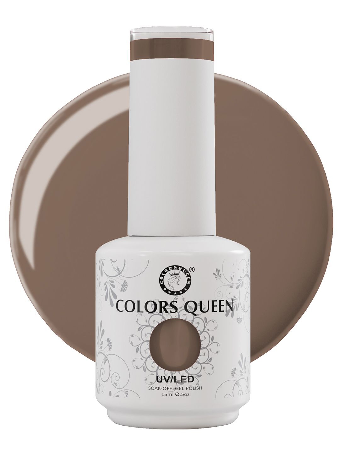 

Colors Queen UV/LED Soak Off Gel Polish- 15 ml- Shade- 133, Brown