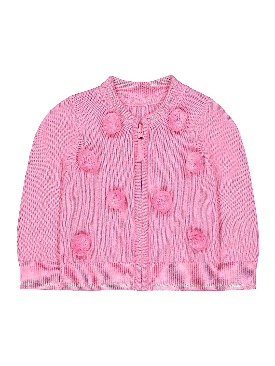 

mothercare Girls Self Design Cardigan, Pink