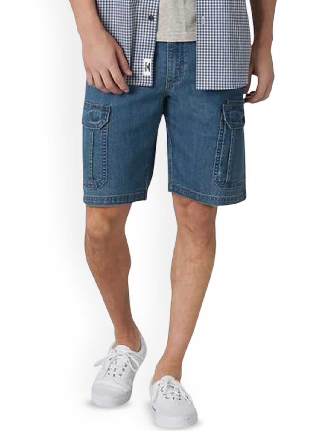 

BAESD Men High-Rise Denim Outdoor Denim Shorts, Blue