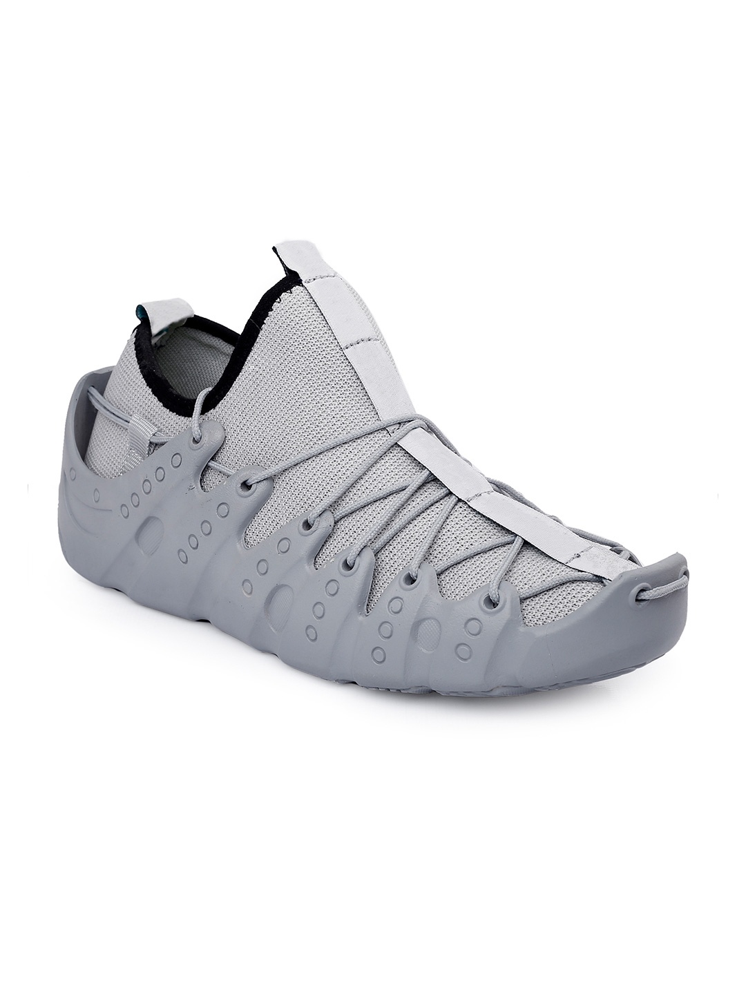 

riffway Men Textured Trekking Shoes, Grey
